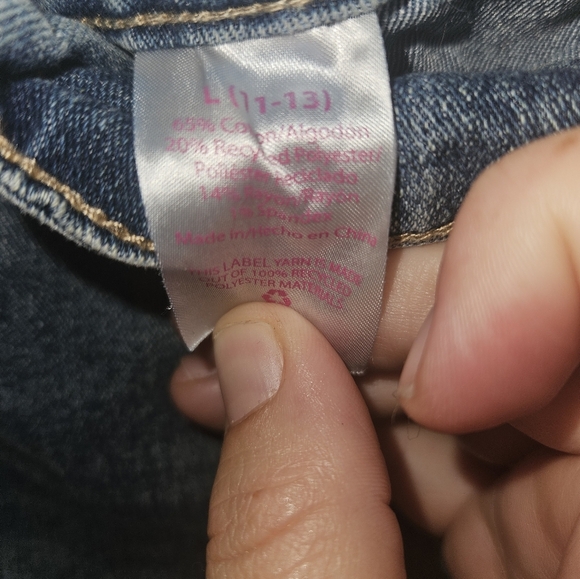 No Boundaries Junior Jean Shorts Size L (11-13) - Picture 5 of 8